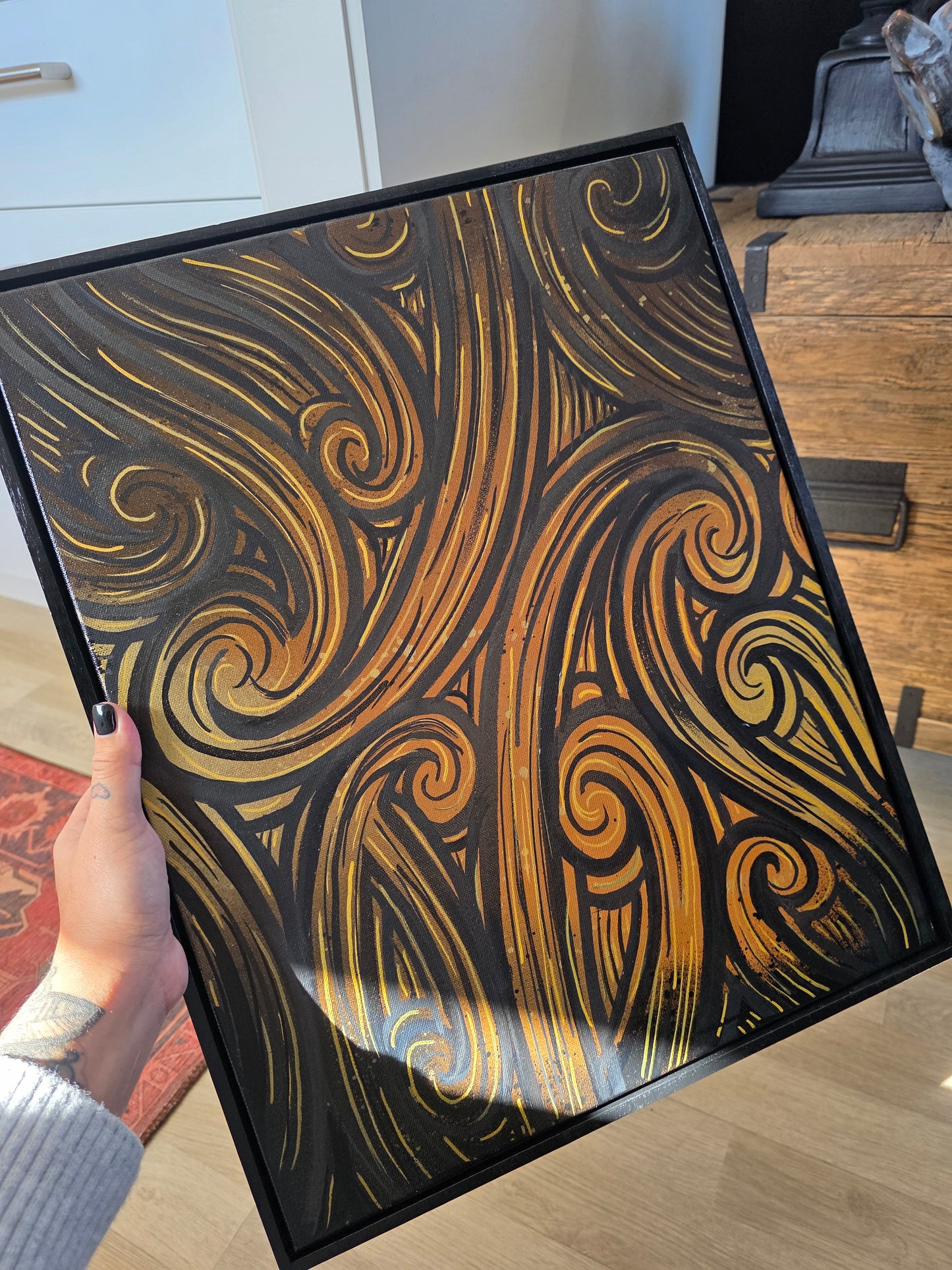 Ake ake ake Original Canvas Painting