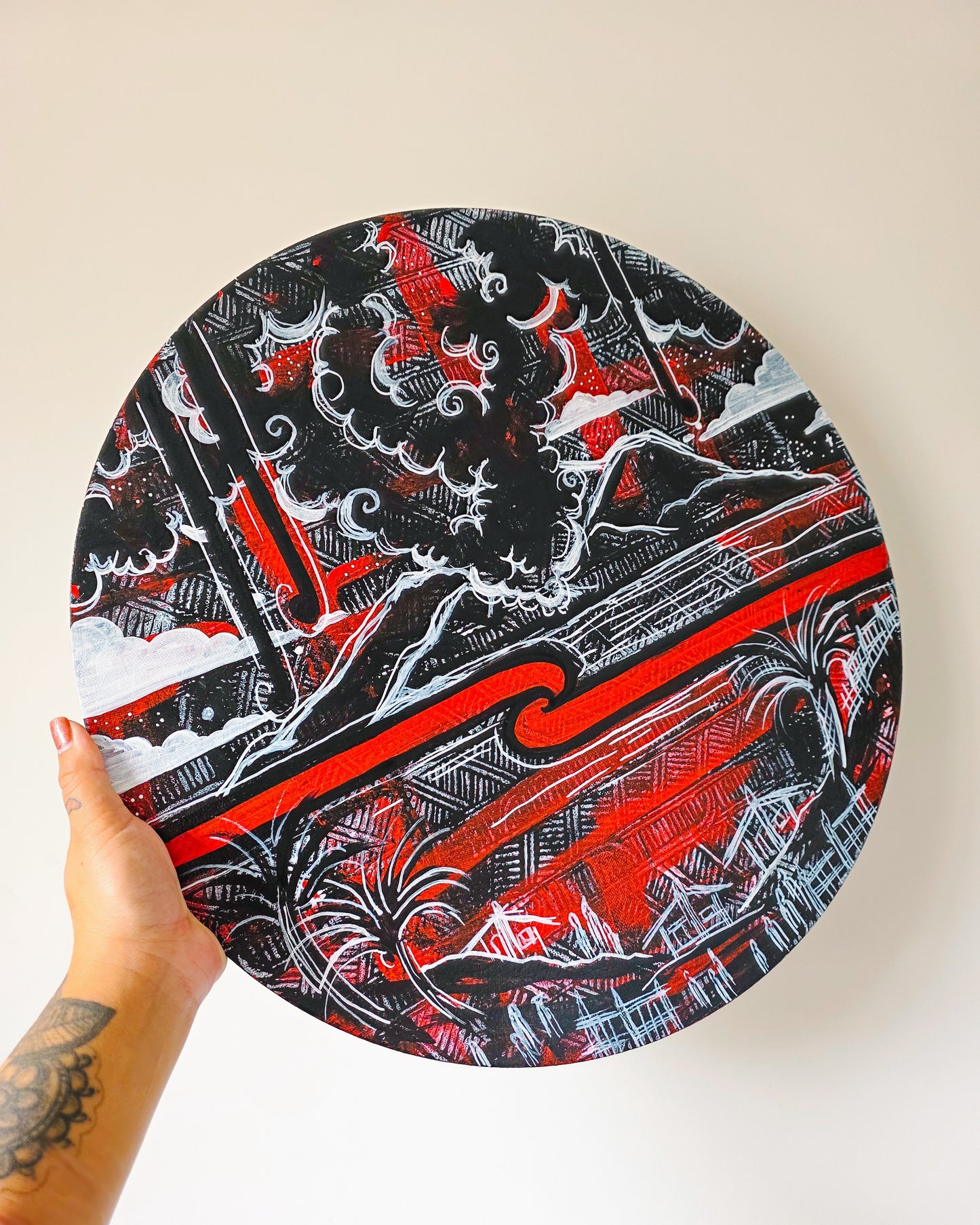 Whakaari Original Canvas Painting