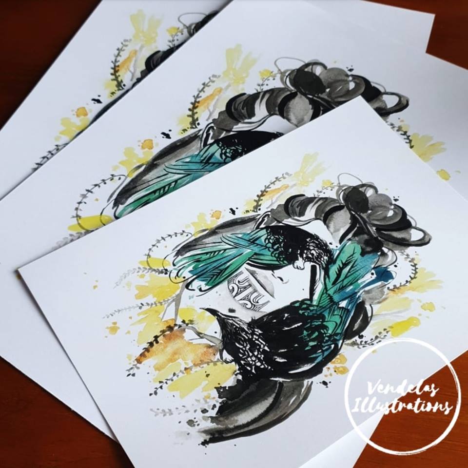 Blinded Tui Print