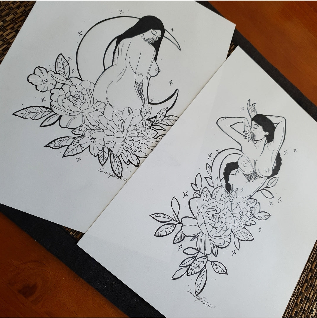 Rona and the Moon (1) Original Art