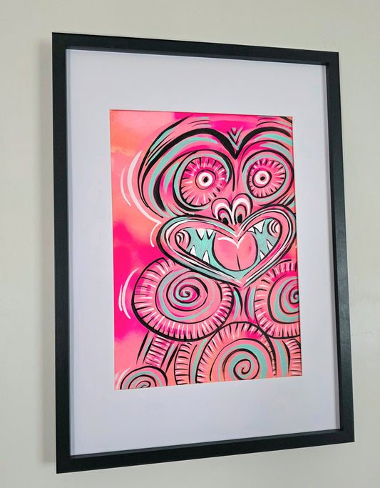 Hei Tiki Neon Original Painting