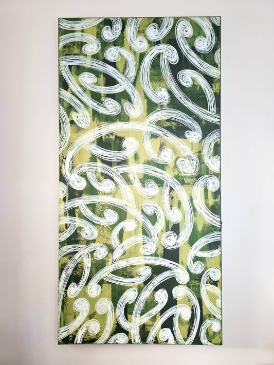 Scribble Koru Original Canvas Painting