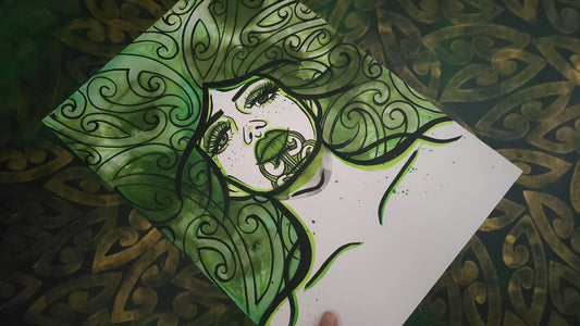 Mana Wāhine (Green) Print