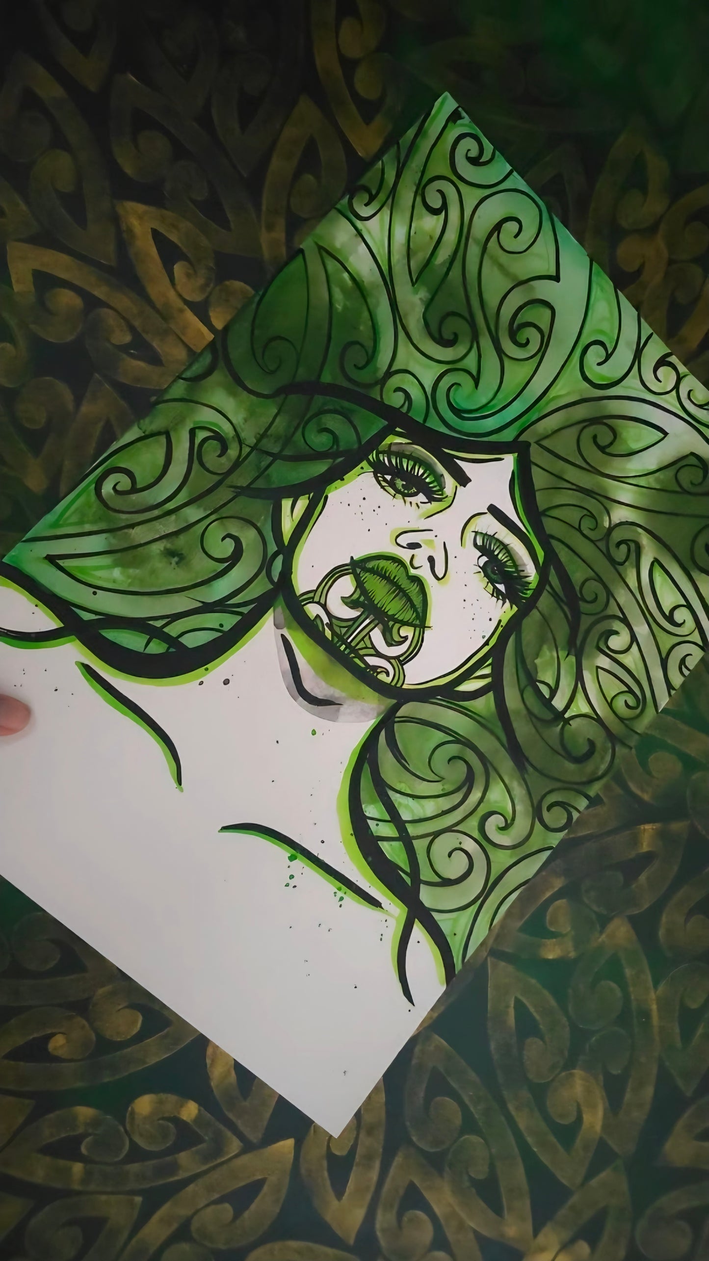 Mana Wāhine (Green) Print