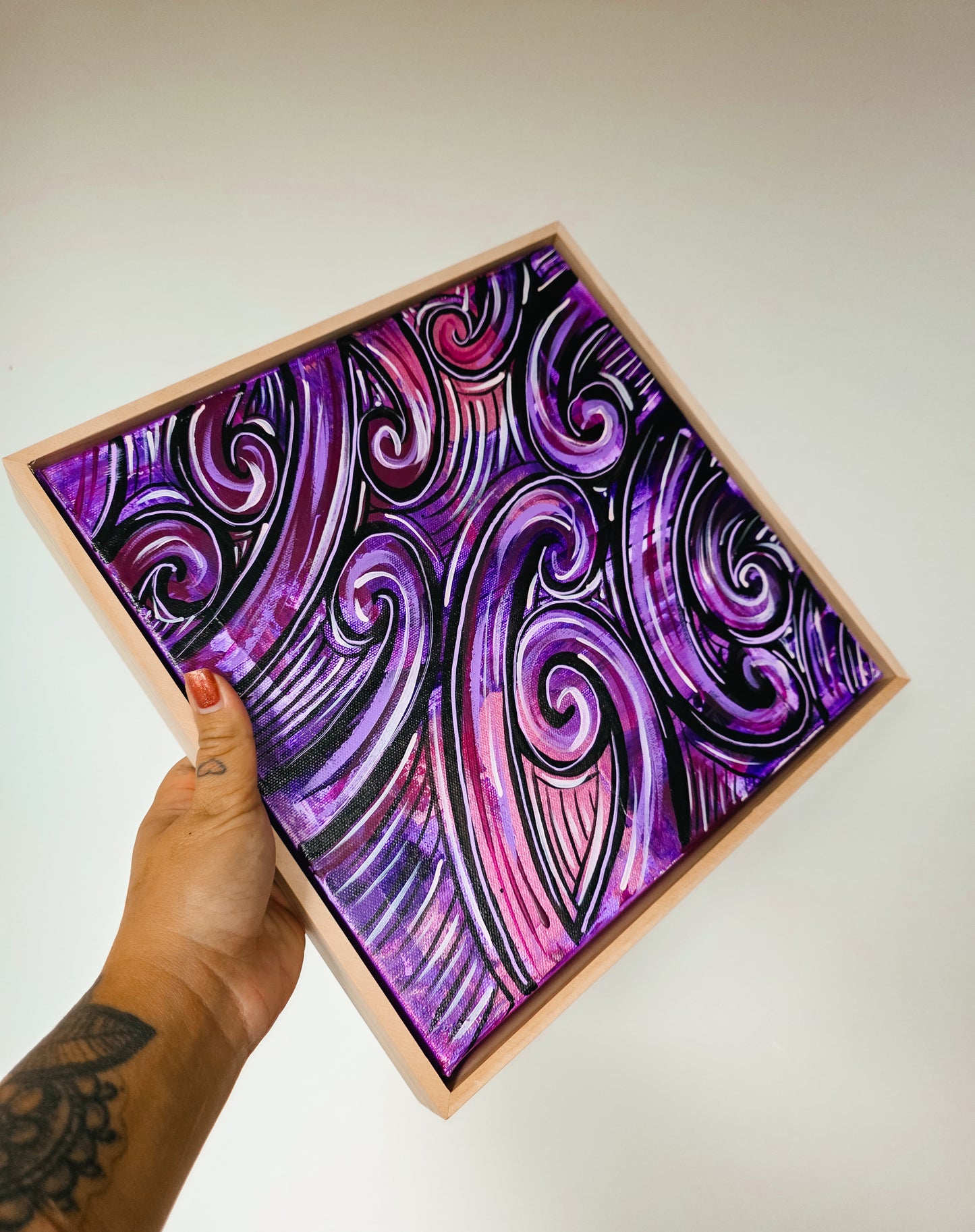 Purple Twilight Original Canvas Painting