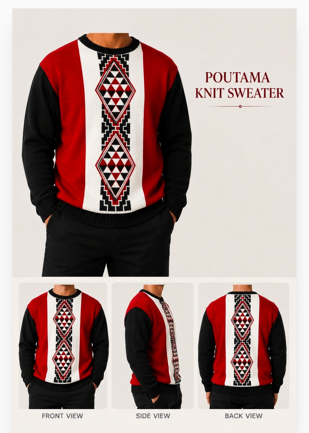 Poutama Knit Sweater Limited Edition (PRE-ORDER)