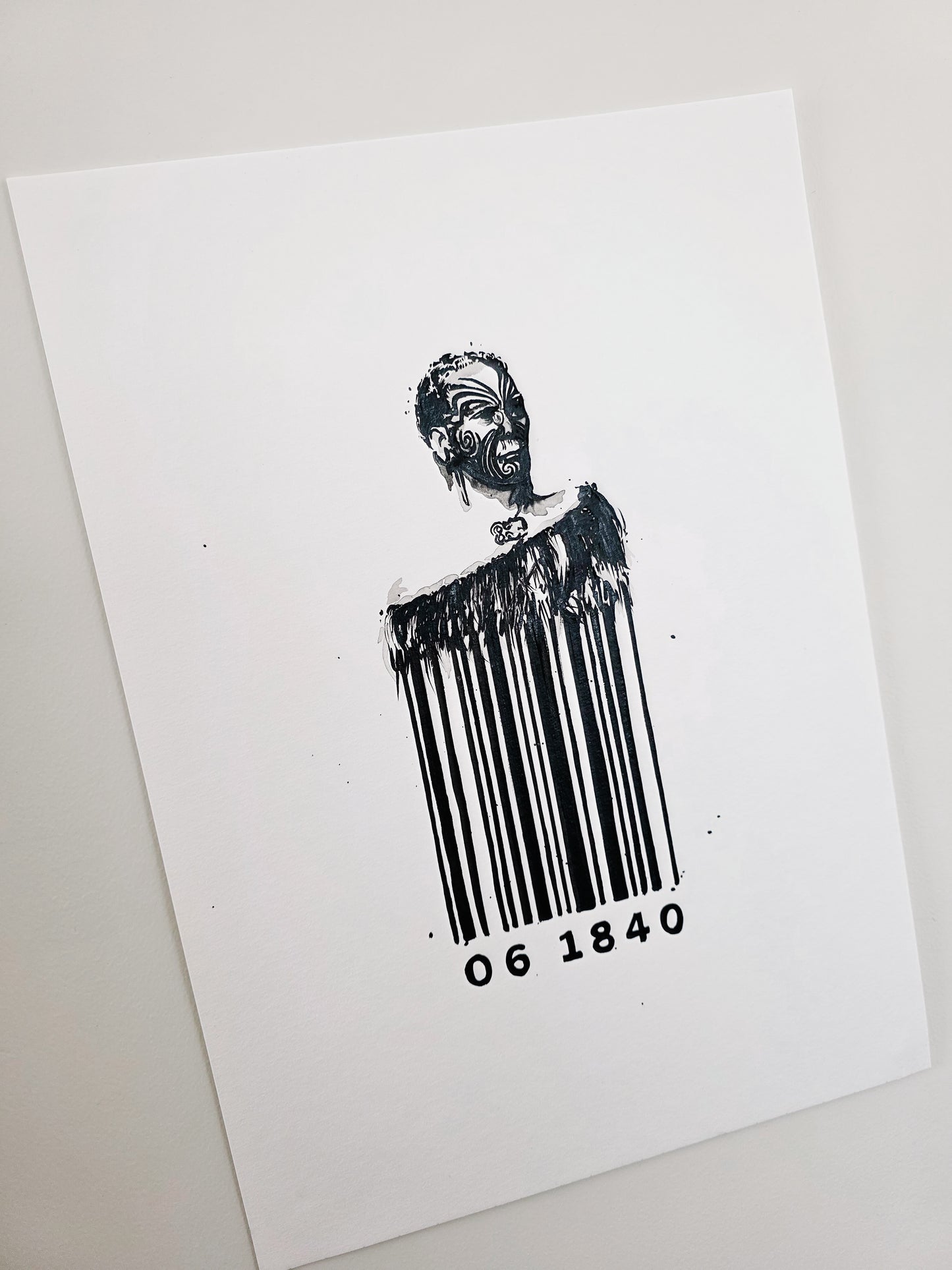 Barcode Of Whakapapa Original Painting