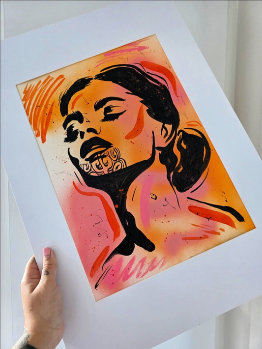 The Modern Wāhine (Huia) Original Painting
