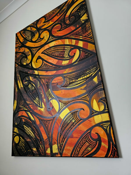 Ahi Kā Original Canvas Painting