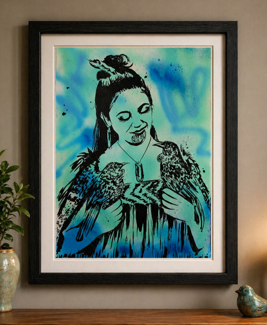 Cheeky Little Tuis Print