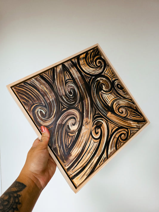 Mocha Original Canvas Painting