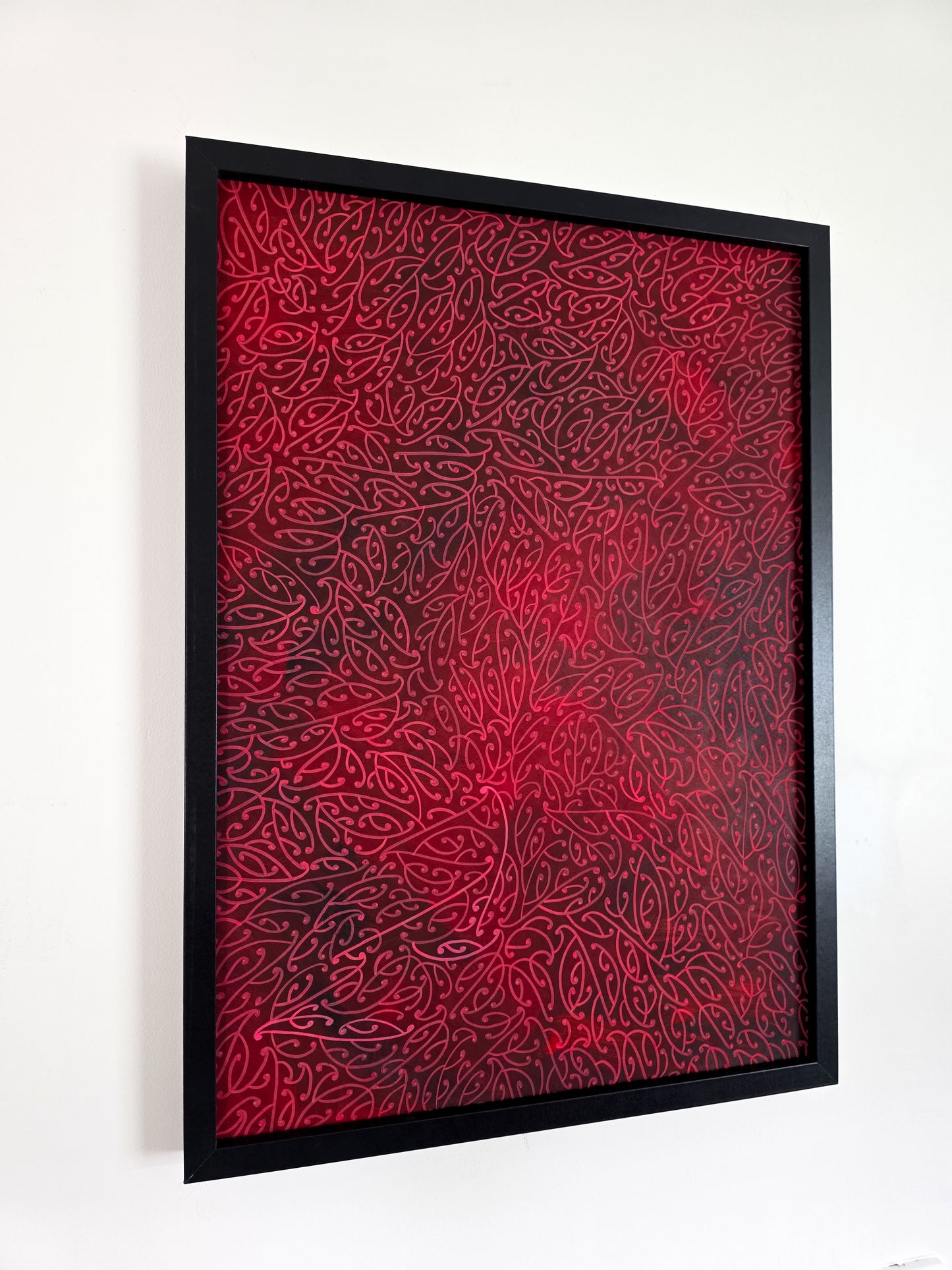 Waiho i te toipoto, kaua i te toiroa (Whero) Original Painting