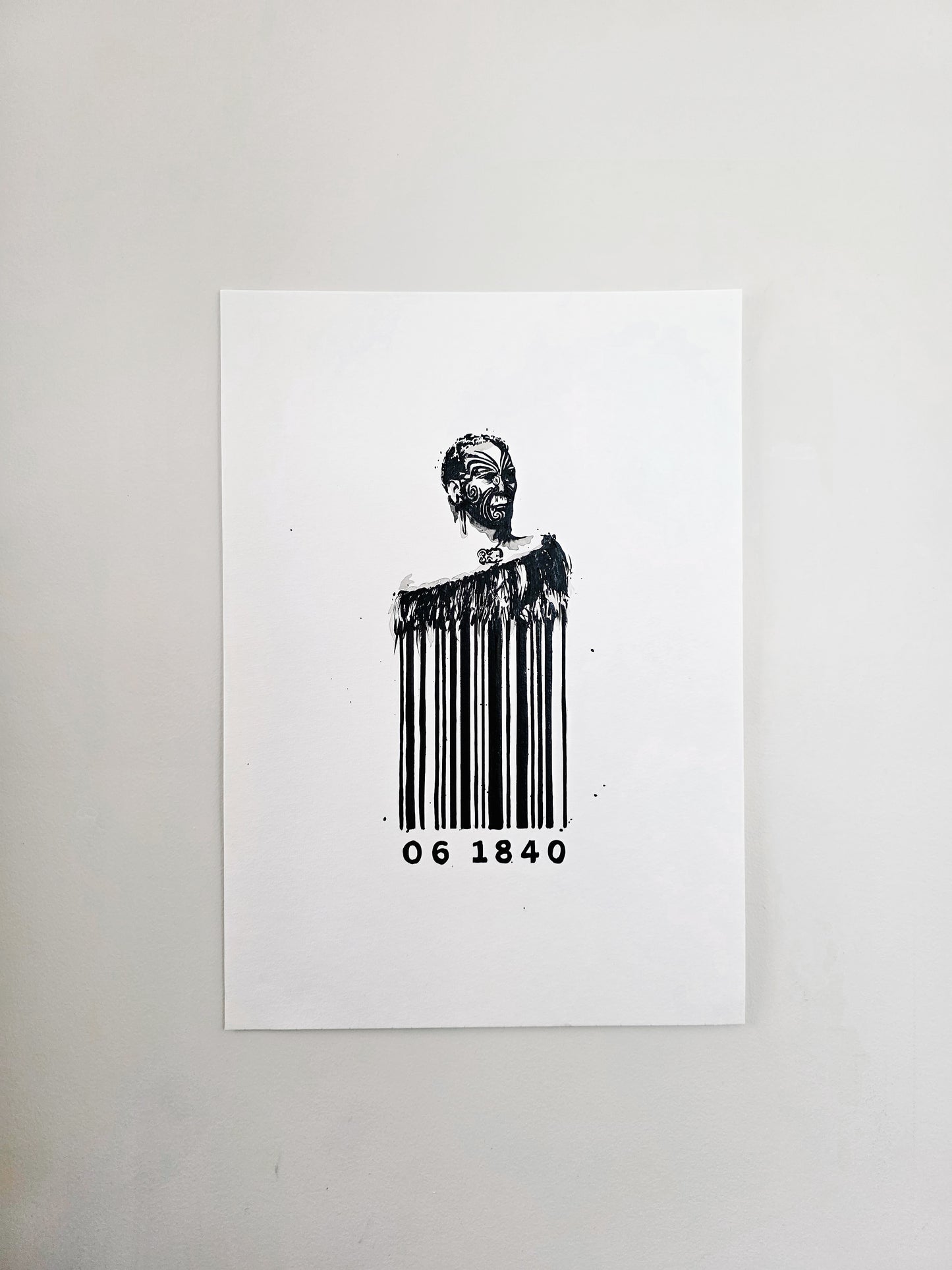 Barcode Of Whakapapa Original Painting
